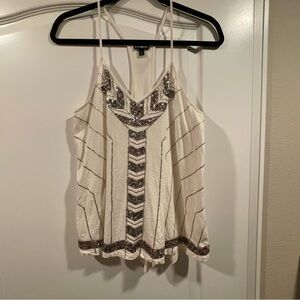 Express‎ Y2K Rave Festival Concert Sequin Strappy Tank Top size L